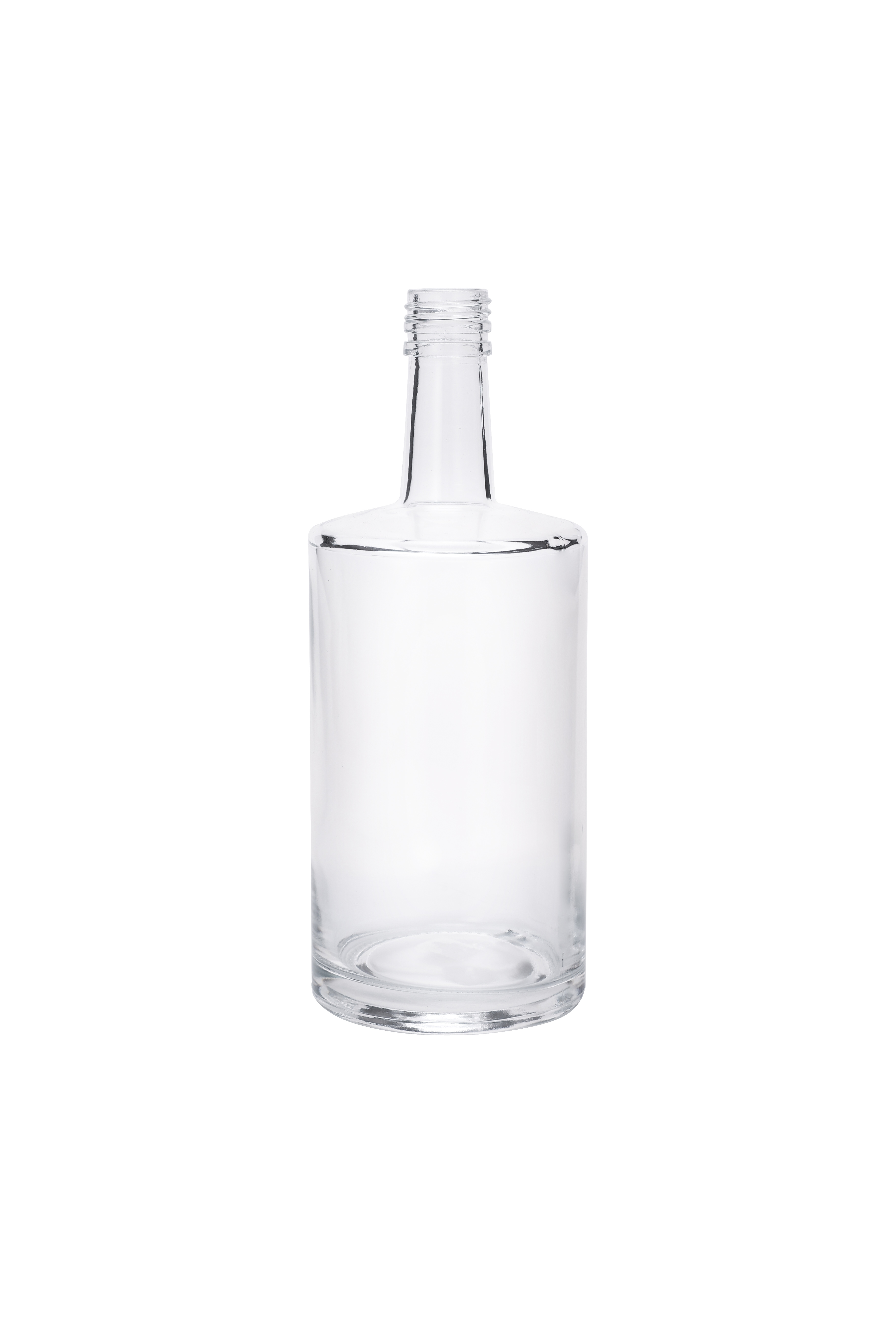 500ml 16OZ Empty Clear Round Vodka Tequila Brandy Whisky Liquor Glass Bottle