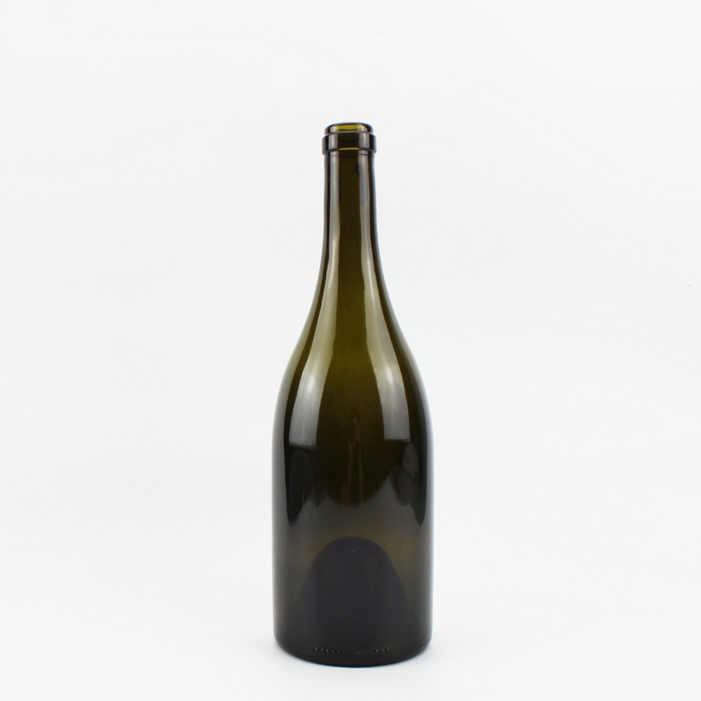 750ml Burgundy Wine Bottle Dark Green For Winery
