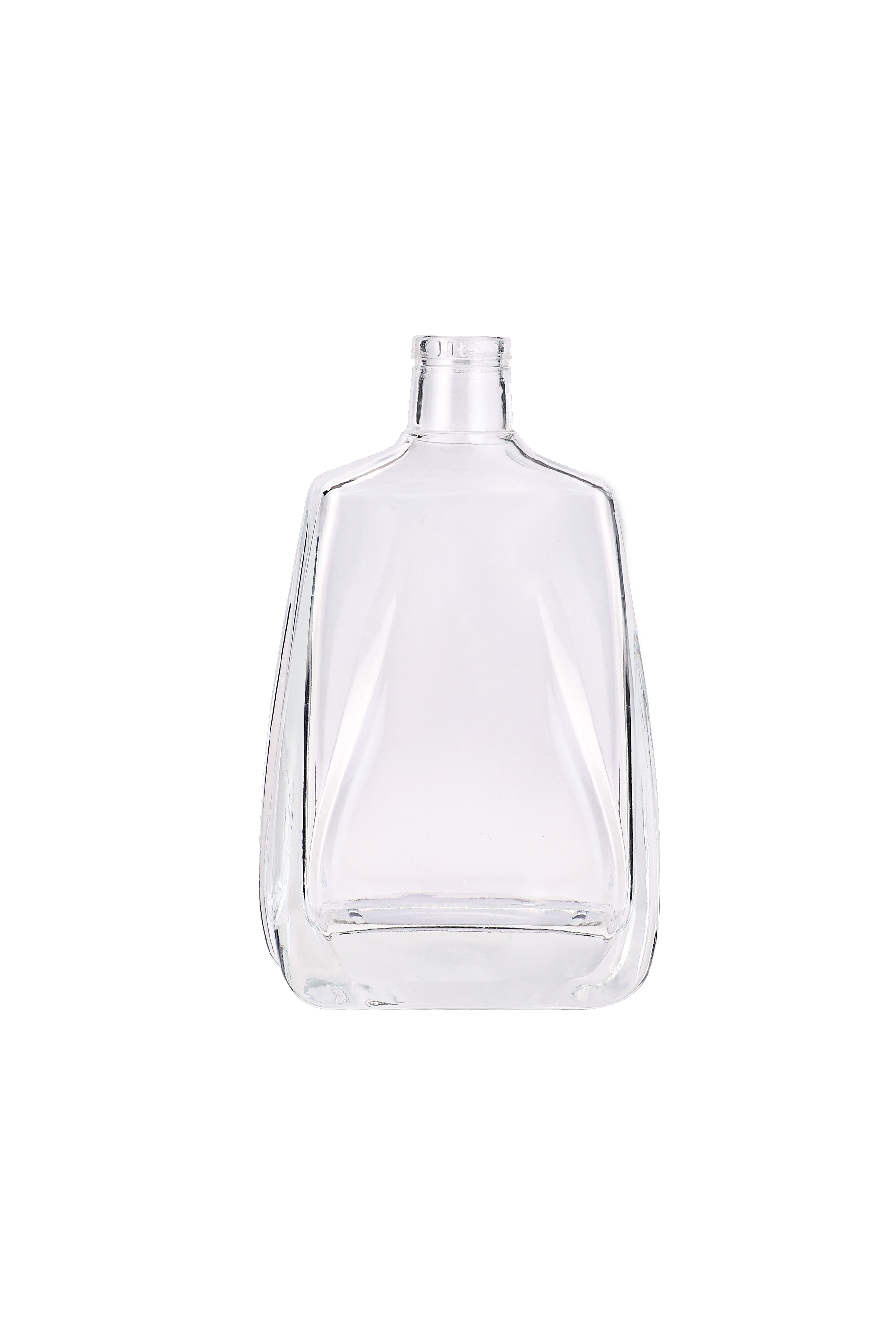 Custom 200Ml 375Ml 500Ml 750Ml 1000Ml Transparent Round Empty Flint Glass Liquor Wine Whisky Vodka Tequila Bottle