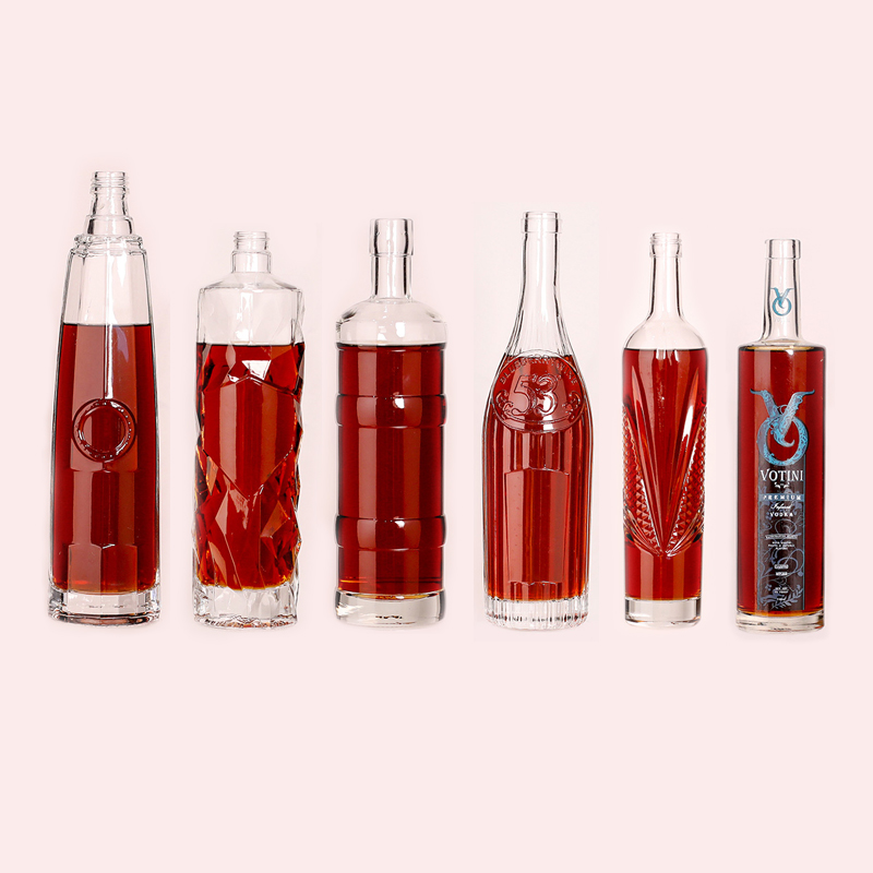 10 Litre 2 Litre 750ml 700ml 500ml 180 Ml 60 Ml Custom Extra Flint Big Best Glass Whisky Bottle With Stopper